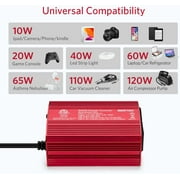 BESTEK 300W Car Power Inverter - DC 12V to 110V AC Converter, Fast Car Charger Adapter with 30W USB-C/18W Quick Charge/Dual 110V AC Outlet, Car Plug Adapter Outlet for Laptop