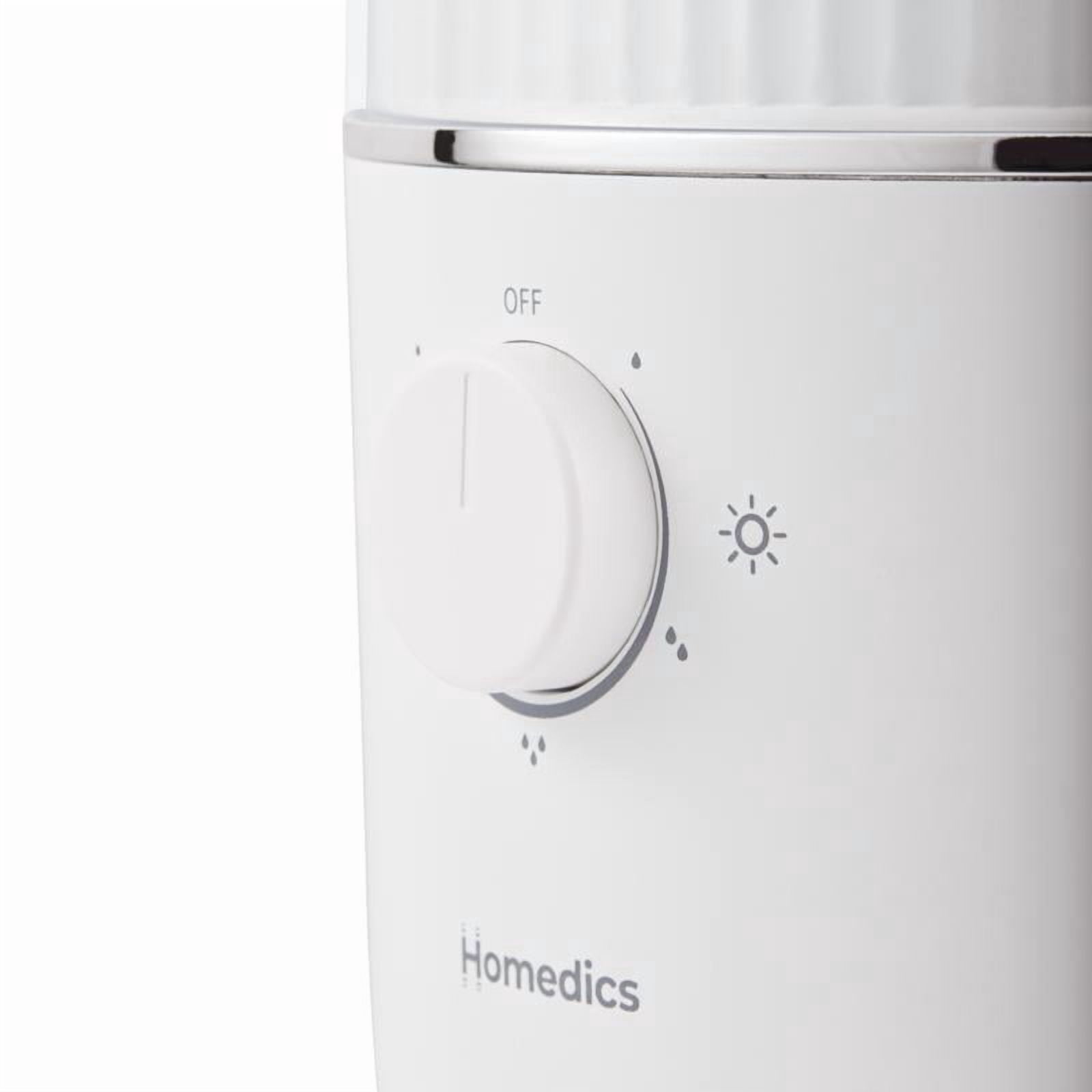 HoMedics Total Comfort® Deluxe Ultrasonic Humidifier UV-C Anti-Microbial– Small Night Stand Size, .85 Gallon, 48 hour Run Time