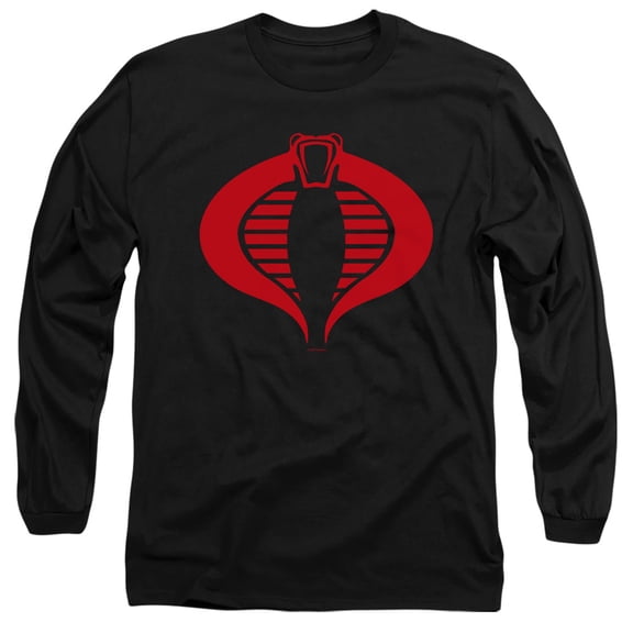 Snake Eyes: G.I. Joe Origins Cobra Logo Unisex Adult Long-Sleeve T Shirt, Cobra Logo, Small