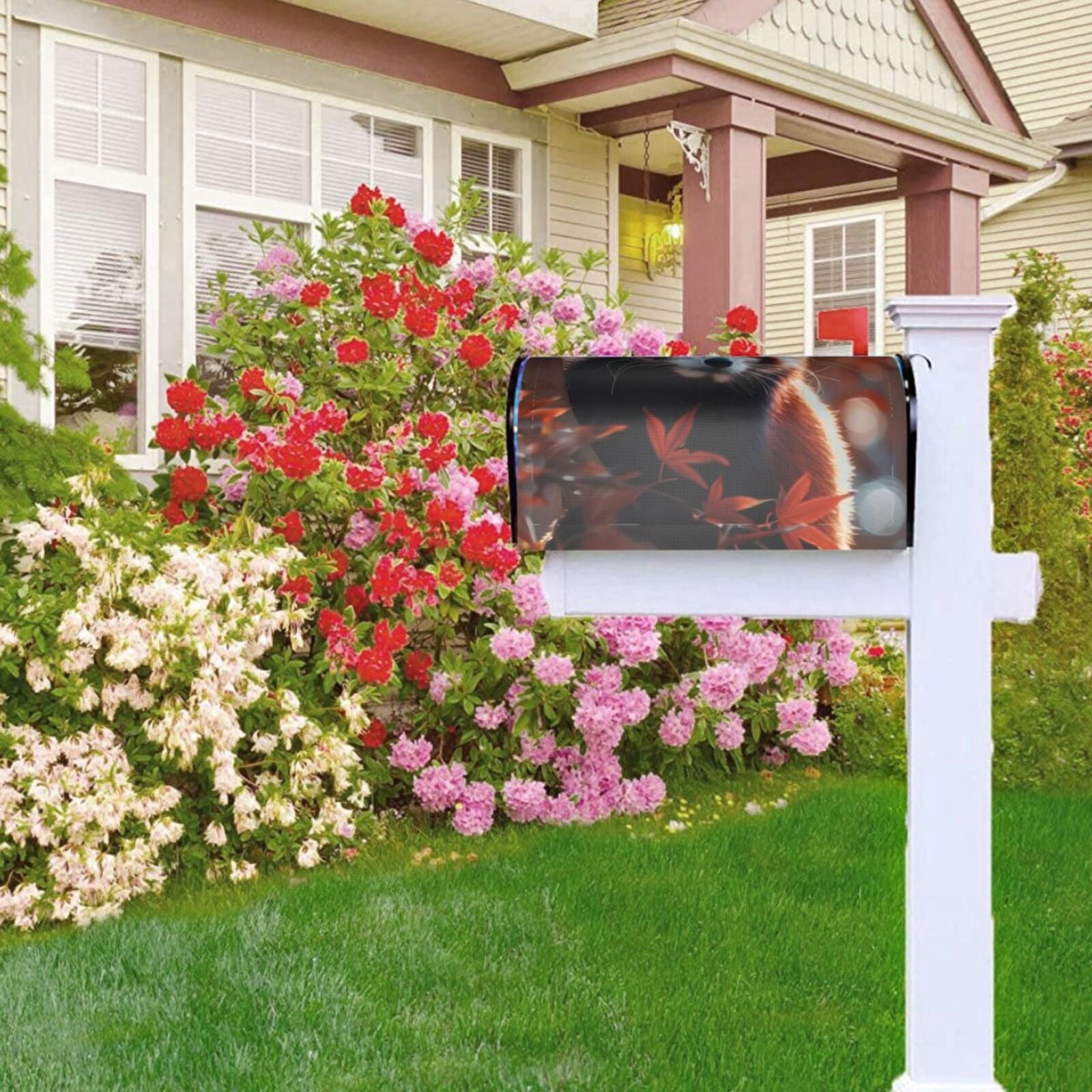 Kdxio Magnetic Mailbox Cover 25.5x21 in Mailbox Cover Outdoor Decoration Holiday Mailbox Covers for Home Garden Yard-25.5x21 in