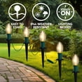 thumbnail image 5 of Joyfy Christmas Pathway Lights Outdoor,30.75 FT 24 Walkway Lights with Marker Stakes,Outdoor Christmas Lights for House Warm White Christmas Decorations, 5 of 8