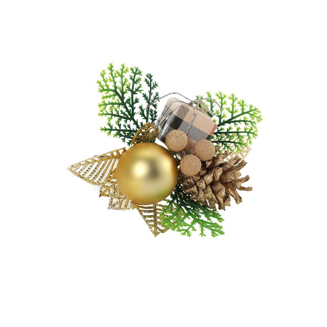 Naiovety Navidad flores artificiales rama plástico decoración guirnalda granja boda pared jardín Navidad árbol cumpleaños Kits de decoración para fiestas Tipo 2
