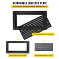 thumbnail image 6 of BENTISM Crawl Space Flood Vent 12" Height x 20" Width Foundation Flood Vent to Reduce Foundation Damage and Flood Risk, Black, Wall Mounted Flood Vent, for Crawl Spaces, Garages, 6 of 9