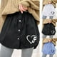 thumbnail image 4 of Gibobby faldas para mujer elegante falda inferior, falda de extensión de camisa de barrido con botones, extensión de camisa, parte superior inferior(Negro, XXXL), 4 of 5