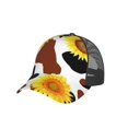 thumbnail image 6 of Lsque Sunflower Cow Printed Trucker Hat - Baseball Cap for Men Women - Breathable Mesh Side, Adjustable Fit - for Casual Wear, 6 of 7