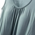 thumbnail image 4 of Ashirexll Tank Tops for Women Fashion Summer Casual Solid Color Loose Round Neck Tank with Built in Bra, 4 of 6