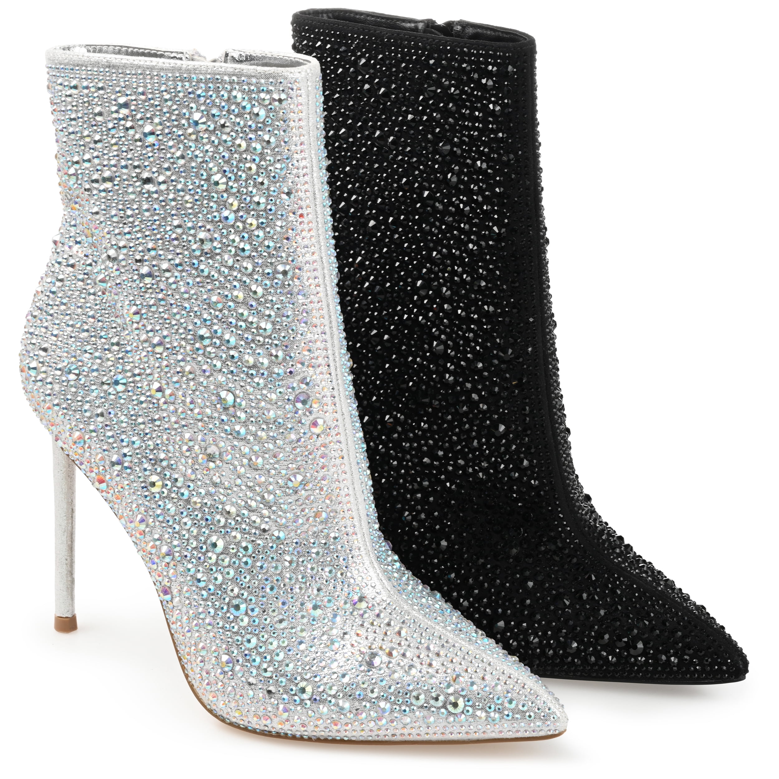 Journee Collection Womens Alexis Pointed Toe Stiletto Ankle Booties