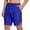 Blue, variant on Mens Shorts Casual Solid Color Athletic Shorts Workout Summer Comfort Walking Gym Running