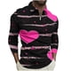 thumbnail image 2 of Blusa y camisa de manga larga con cuello vuelto para hombre, jersey de solapa con cremallera de manga larga, blusa informal con estampado de San Valentín para hombre, blusa de poliéster, 2 of 5