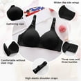 thumbnail image 4 of Sports Bras for Women Large Bust Plus Size Front Closure Built in Padding Sports Bras for Women Cotton Push up Bras for Women T Shirt with Built in Bra for Women Bras Clearance, 4 of 7