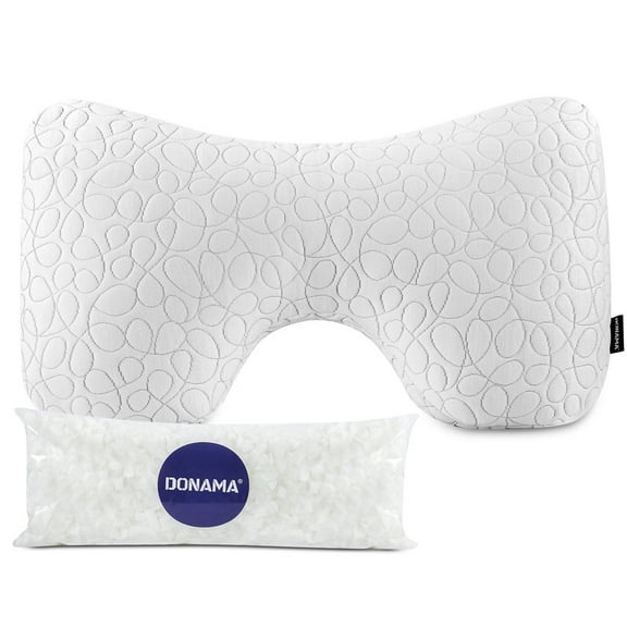 Cervical Pillow for Neck Pain Relief,Ergonomic Orthopedic Neck Pillow Support for Side Back Stomach Sleepers with Pillowcase,Black,King Size 27.56"x16.54"x5.51"