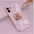 thumbnail image 1 of Apple iPhone 13 13Pro 13Pro Max 13 Mini Case Ring Holder Kickstand TPU Bumper Cover Shockproof Protection Phone Case，Light Purple 13mini(5.4), 1 of 6
