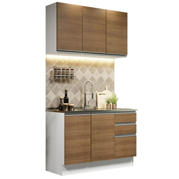 Cocina Integral Madesa Glamy Sin Tarja 120 Cm 01