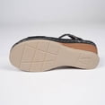 thumbnail image 5 of Xdegoge Summer Sandals for Women High Wedge Platform T-Strap Geometric Cutouts Metallic Detail Ankle Strap Open Toe Dressy Party Beach Walking Elegant Stylish Ladies Shoes, 5 of 9
