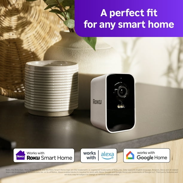 Roku Battery Camera SE for Home Security - New 2025 Weather