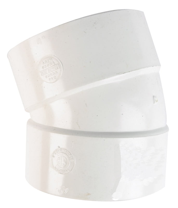 Plastic Trends 4 in. Hub x 4 in. Dia. Hub PVC Elbow