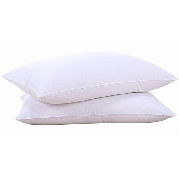 Almohadas Puredown® con plumas de ganso y plumón, color blanco, 100% algodón