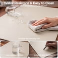 thumbnail image 6 of Promattoo Desk Pad Protector, PU Leather Mouse Pad,Waterproof Laptop Desk Mat, Non-Slip Desk Blotter with Gift box, Writing Pad for Office, Home & Gaming,31.5" x 15.7", Creamy White, 6 of 9
