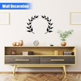 thumbnail image 2 of 2 Pieces Metal Tree Leaf Wall Decor Art Branch Leaf Wall Art Black Iron Wall Decor Metal Leaf Wall Scroll Branch Wall Sculptures for Home Garden Office Living Room Indoor Outdoor Decorations, 2 of 5