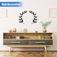 thumbnail image 2 of 2 Pieces Metal Tree Leaf Wall Decor Art Branch Leaf Wall Art Black Iron Wall Decor Metal Leaf Wall Scroll Branch Wall Sculptures for Home Garden Office Living Room Indoor Outdoor Decorations, 2 of 5