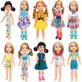 thumbnail image 4 of B&M Beans Wellie Wishers Doll Clothes Set, 3–10 Yrs, 14-14.5" Dolls, Fabric, 10 PCS, 4 of 10