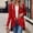 Red, variant on Women's Elegant Sequin Long Sleeve Jacket Fashion Asymmetric Hem Party Cocktail Evening Dinner Outerwear Silver,S