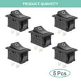thumbnail image 4 of 10Pcs On/Off Boat Rocker Switch 5Pcs 2 Pin Position Snap 12V 110V 250V QTEATAK, 4 of 5