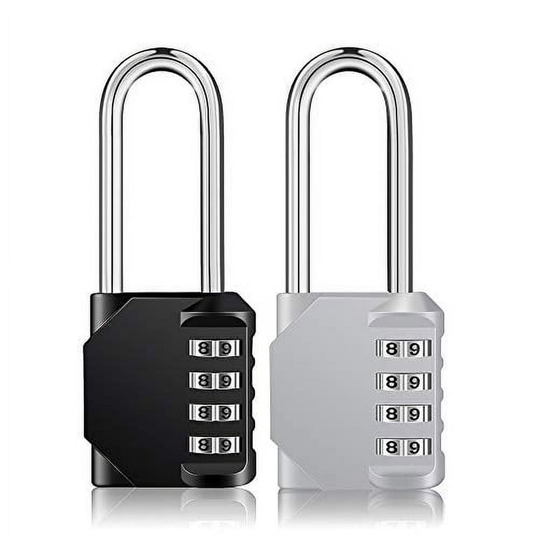Combination Lock 2.1 Inch Long Shackle Padlock 4 Digit Outdoor Waterproof  Combo Lock for School Gym Sports Locker Fence Gate - AliExpress