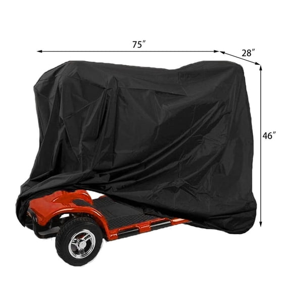 75" Mobility Scooter Rain Cover Heavy Duty Waterproof Wheelchair Protector