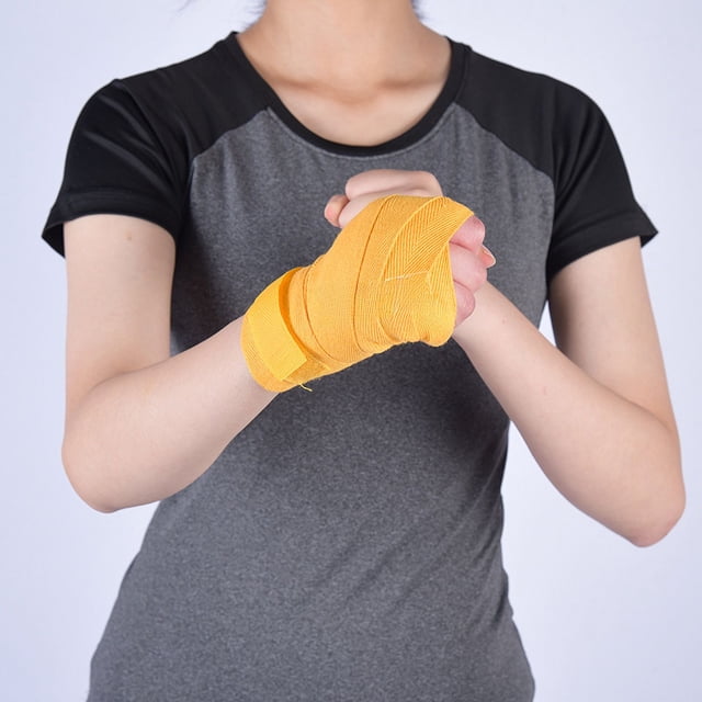 Vendaje de boxeo de algodón de 2,5 m, banda absorbente de sudor deportiva, vendaje para envolver las manos, protector de manos, banda para envolver las manos