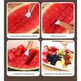 thumbnail image 3 of Watermelon Slicer Wood Handle Brushed Home Household Handheld Replacement Reusable Washable Household Kitchen Fruit Spoon Accessories Type 2, 3 of 9