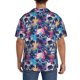 thumbnail image 3 of Fotbe cool Skull colorful Camisa Estampada de Manga Corta para Hombre, Casual de Verano, Estilo Playero, Sin Arrugas-4X-Large, 3 of 5