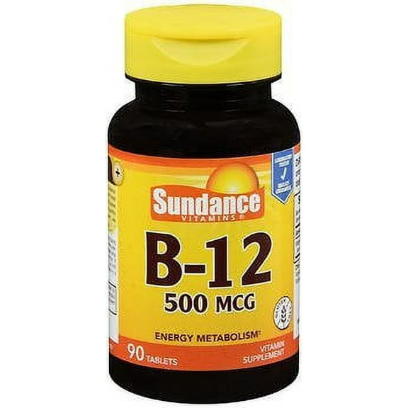 Sundance B-12 500 mcg - 90 Tablets, Pack of 3