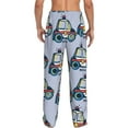 thumbnail image 3 of Xecao Police Car Men's Straight Lounge Pajama Pants: The Ultimate in Comfortable Sleepwear, 3 of 9