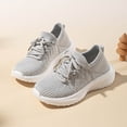 thumbnail image 2 of enyan Little Boys Girls Soft Strap Mesh Jogger Athletic Sneakers (Little Kid/Big Kid) Light Gray,4, 2 of 7