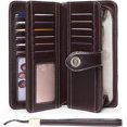 thumbnail image 1 of LAICAIW Women's Wallet Genuine Leather RFID Blocking Large Capacity Trifold Ladies Wallet, 1 of 6