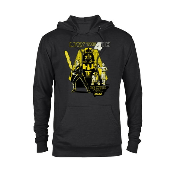 Star Wars Luke Darth Droids May the 4th Be With You 2022 - Pullover Hoodie for Adults - Customized-Black