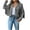 Gray, variant on LEAVINGSUO Winter Coats for Women, 2023 Fashion Winter Clearance Fringe Coat for Women Faux Suede Leather Cowboy Style Coat Long Sleeve Tassels Cardigan Coat Khaki S