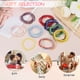 thumbnail image 4 of Pulseras de cuentas apilables bohemias Uxcell de 4mm, conjunto de pulseras elásticas de cuentas de cristal para mujeres, joyería de muñequera, regalos de disfraz, tono plateado, 4 of 6