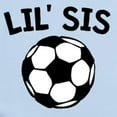 thumbnail image 2 of CafePress - Lil Sis Soccer Body Suit - Baby Light Bodysuit, Size Newborn - 24 Months, 2 of 4