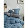 thumbnail image 2 of Zhuge Bed Sheets Set, Bedding Sheets Pillowcases Kit, Twin Bed Set, Hotel Bedding, Home Decor(Blue), 2 of 5