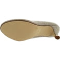 thumbnail image 4 of BONNIBEL WONDA-1 Womens Round Toe Low Heel Glitter Slip On Dress Pumps, Champagne, 9, 4 of 4