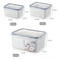 thumbnail image 5 of D-GROEE Containers for Fridge, Double-layer Dustproof Container Fruit Storage Organizer Fresh Containers Refrigerator with Lid Colander for Salad Lettuce Berry Storage Stay Fresh, 5 of 8