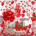 thumbnail image 3 of Set de decoración para fiestas Fecedy Love con globos y serpentinas de aluminio, 3 of 7
