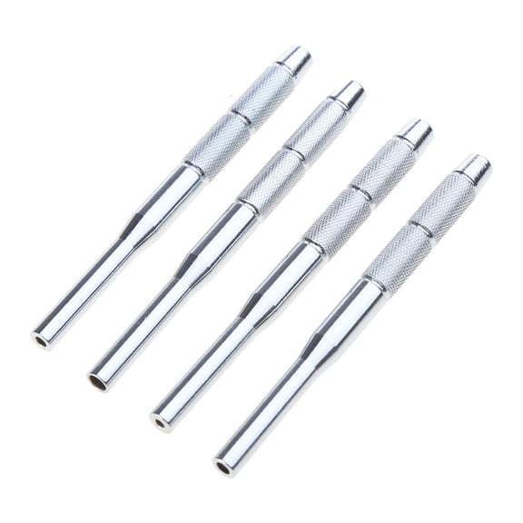 YIEMEEN 4pcs/set Stainless Steel Multi Size Hollow End Roll Pin Tool Starter Punch Kits