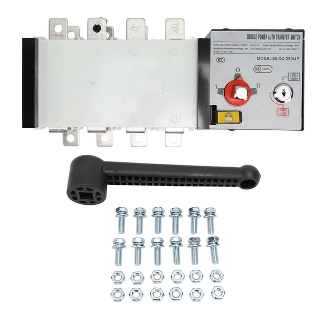 Interruptor de transferencia automática, interruptor de transferencia del generador Interruptor de transferencia de energía aislado Interruptor automático de doble potencia Grado profesional NikouMX herramienta