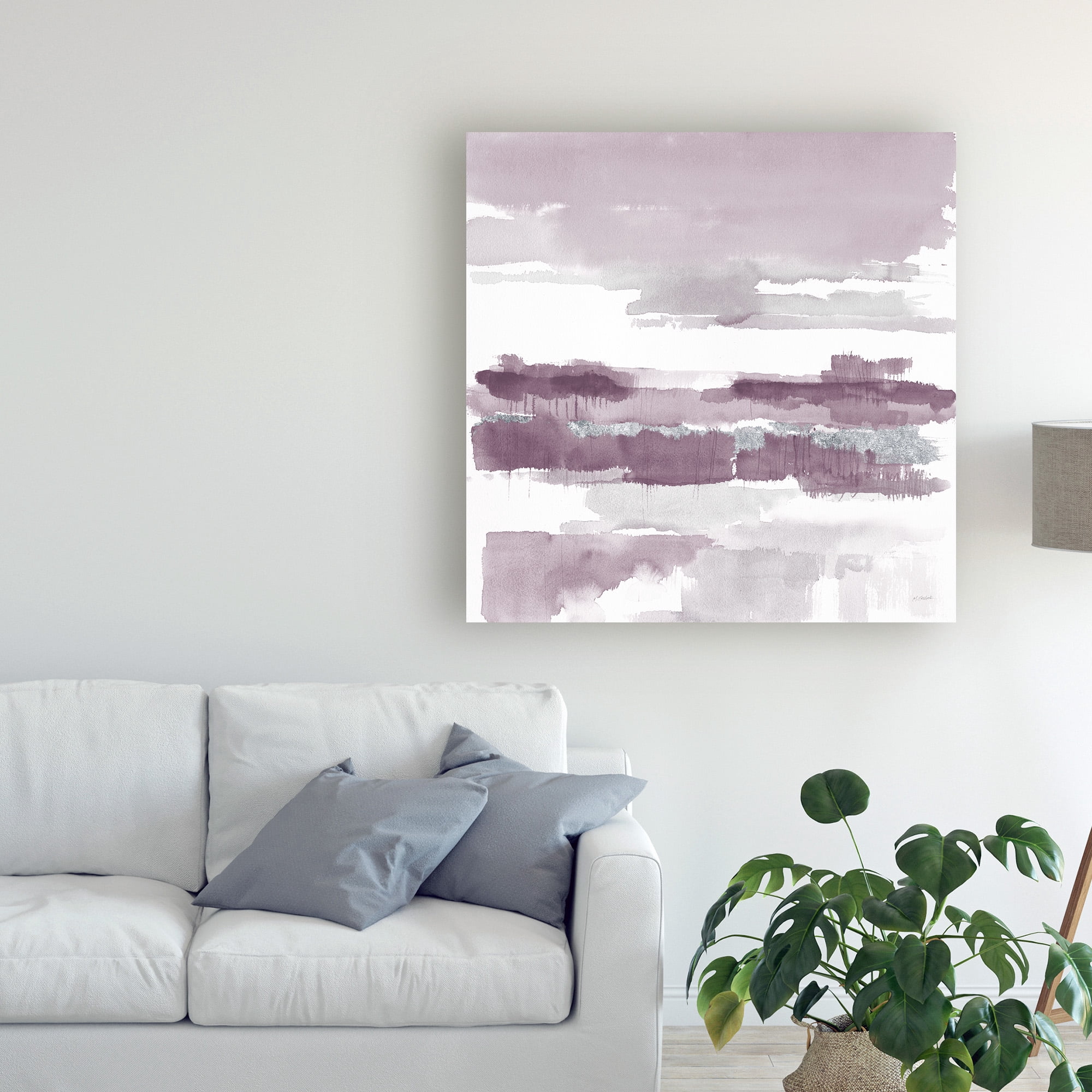 Trademark Fine Art 'Amethyst Wetlands' Canvas Art by Mike Schick