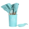 thumbnail image 2 of 12Pcs Cookware Kit with Storage Container Silicone Non-Stick Heat Resistant Kitchen Utensils, 2 of 5