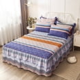 thumbnail image 4 of Jupe de Lit Rembourrée en Dentelle Double Housse de Matelas Protectrice, 4 of 6