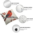 thumbnail image 4 of Nawypu  Red Cardinal Bird on Mountain Ash Branch Print Throw Pillow Covers 2PCS Decorative Throw Pillows for Couch Sofa Bed Throw Pillow Cover Cushion Covers Pillowcases for Holiday, 4 of 6